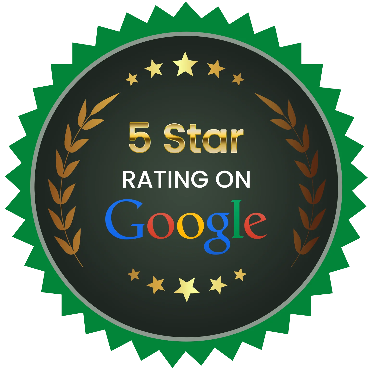 5 star google rating badge