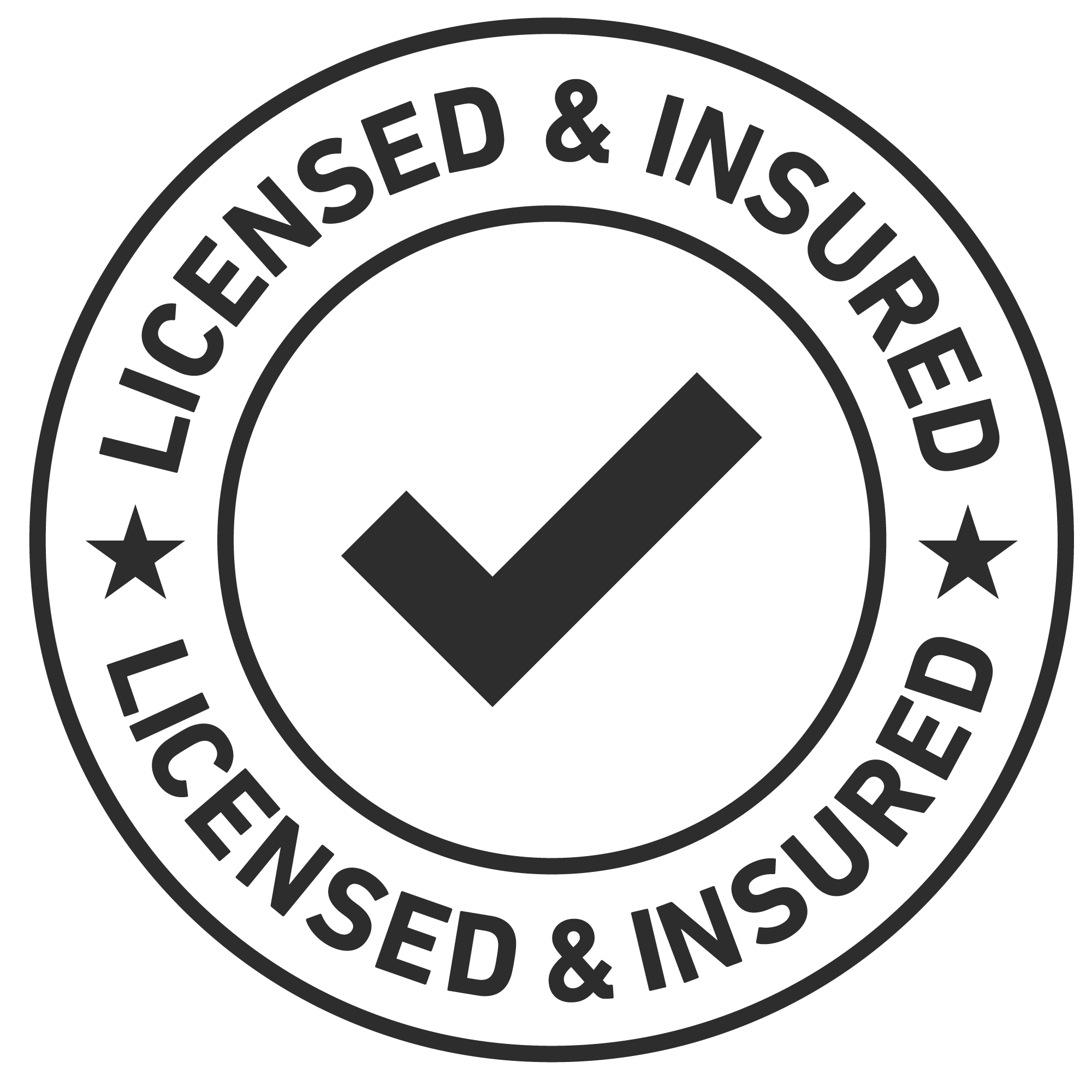 licensed & insured painting company badge