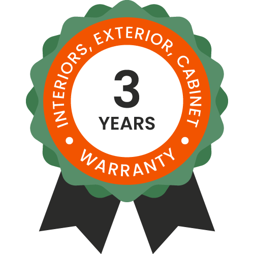 3 year warranty badge