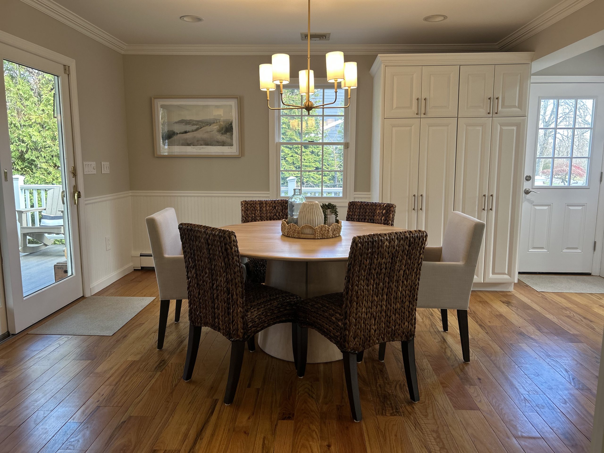 High-End Kitchen Cabinet Refinishing New York New Jersey specializing in custom white, two-tone, and greige cabinet finishes.